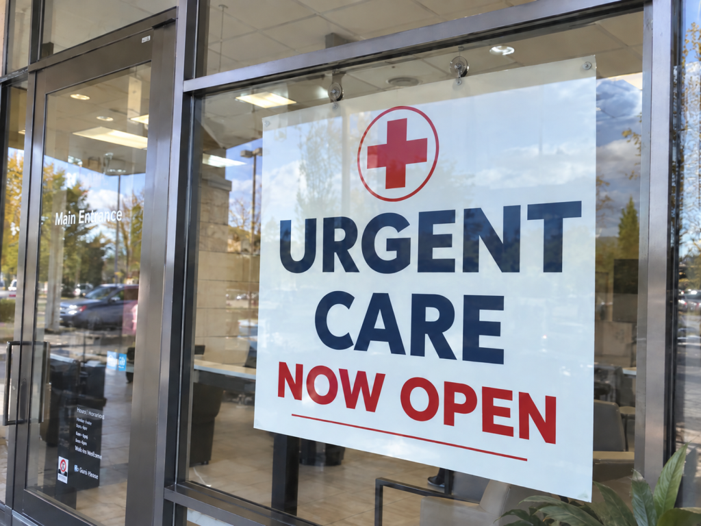 Urgent care now open